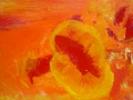 orangene blume